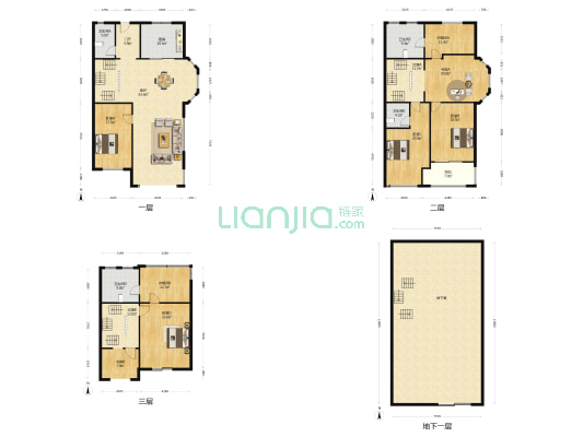 中昊檀宫 6室1厅4卫 378平方