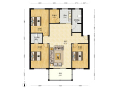 物探六号院双卫低楼层大户型中装好房推荐-涿州平安小区六号院户型图