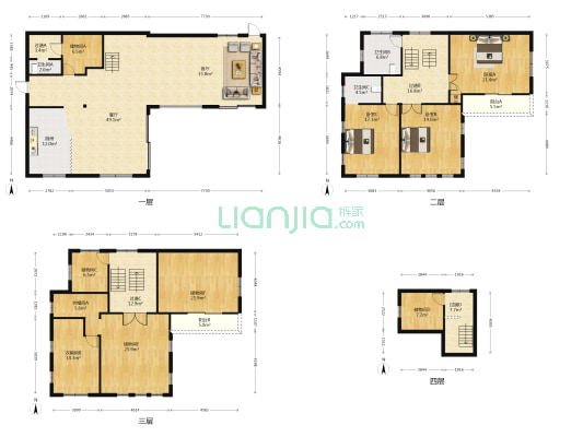 东湖路洋房 3室2厅3卫 326平方