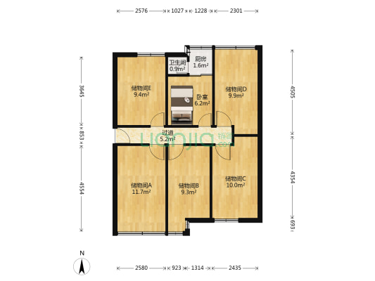 石油公司宿舍 1室0厅1卫 72平方