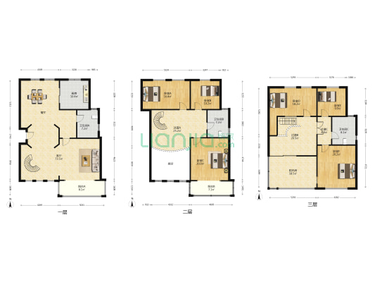 凤凰山庄 6室1厅3卫 344平方