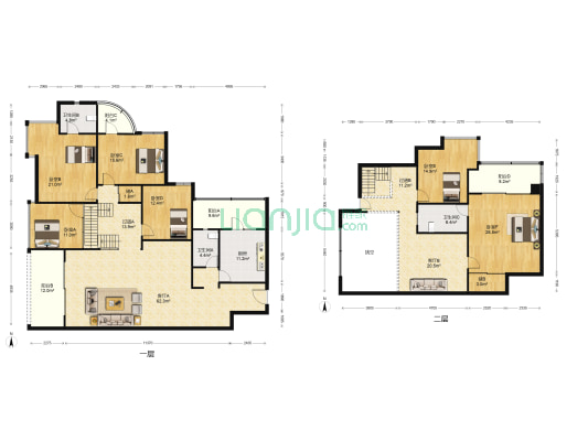 北碚建委小区 6室2厅3卫 281平方