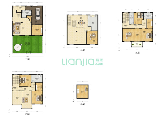 翡翠苑 6室3厅4卫 343平方