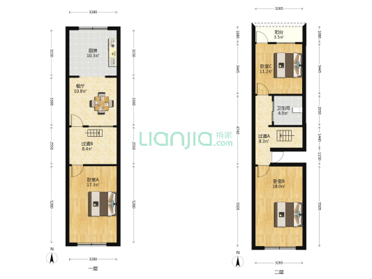 金钗街 3室1厅1卫 52平方
