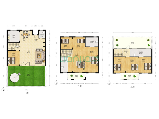 丰盛花苑 8室2厅4卫 275平方