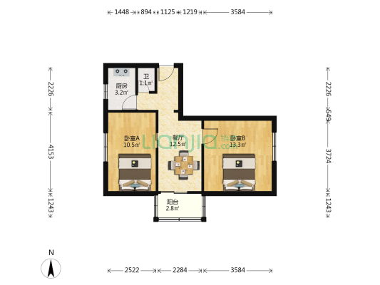 种子公司家属院（平凉路） 2室1厅1卫 50平方