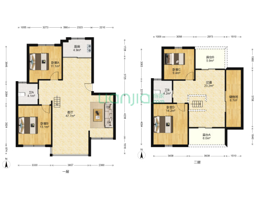 布政新村（西区） 4室1厅2卫 179平方