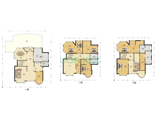 明丽山庄 9室3厅5卫 274平方