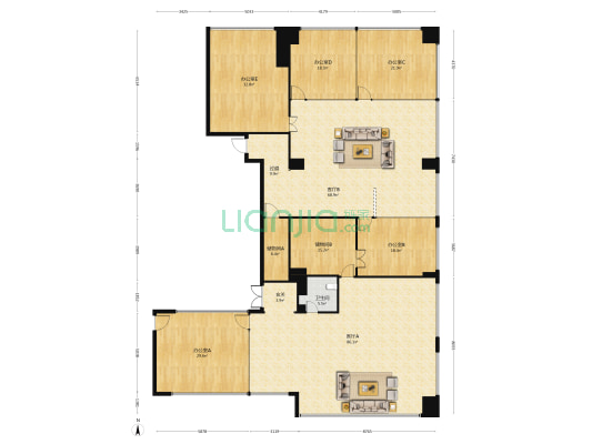 金昌昆仑国际 5室2厅1卫 434平方