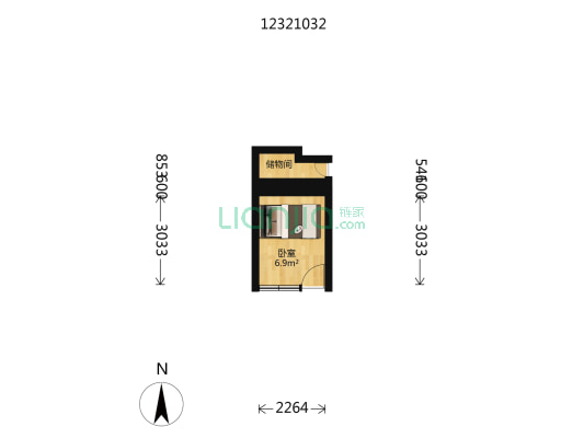 草厂八条 1室0厅0卫 13平方