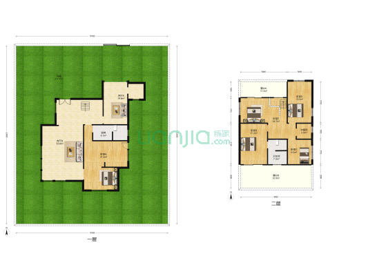 都市芳园嘉湖园 5室2厅1卫 232平方