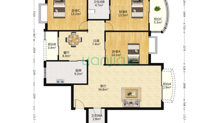 金泰公寓二手房实景图