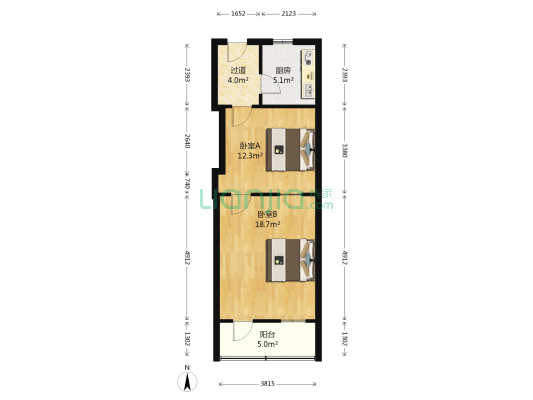 普利街 2室0厅0卫 54平方