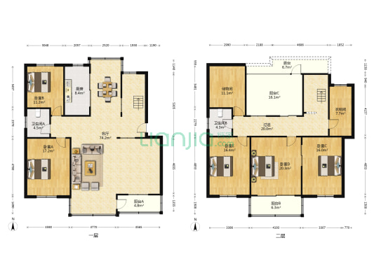 苏华新村 5室1厅2卫 234平方
