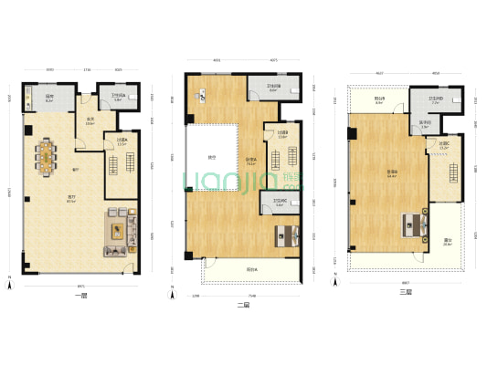 金融小镇·云谷 2室1厅5卫 494平方