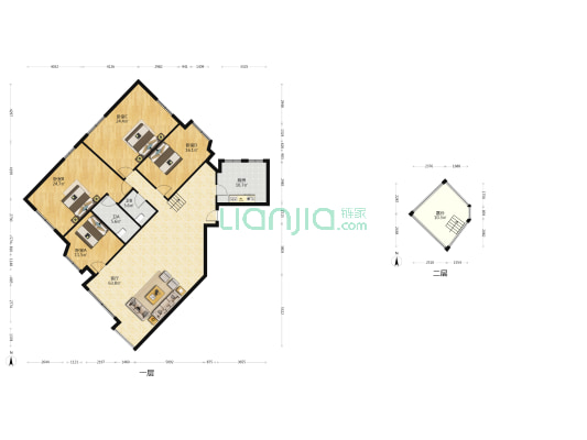 通泰大厦 4室1厅2卫 159平方