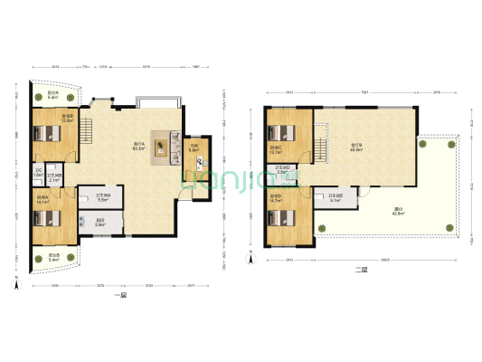 文豪苑 5室2厅5卫 217平方