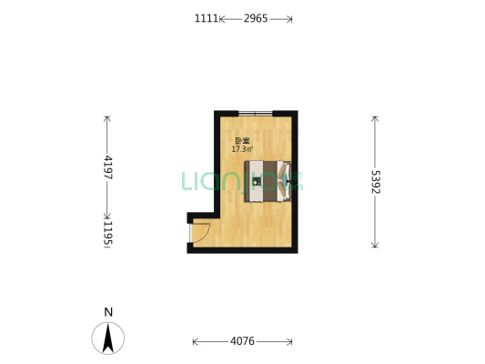 红升里 1室0厅0卫 17平方