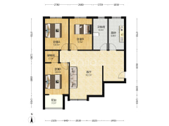 此房中间楼层的采光好， 精装修产证已满二年-涿州联合七号院户型图