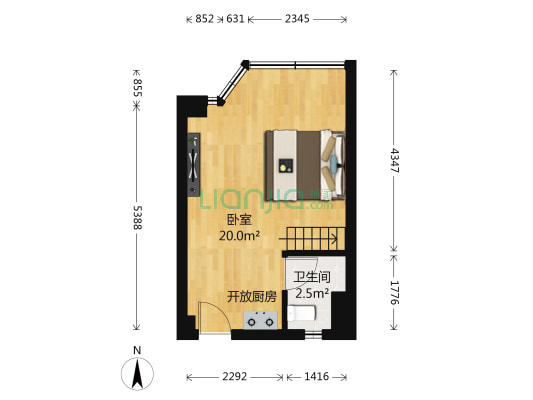 王圣堂莲塘前街4号 1室0厅1卫 27平方