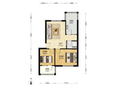 范阳路  南北通透小两居 户型好 园林小区  免费停车-涿州范阳水电小区户型图