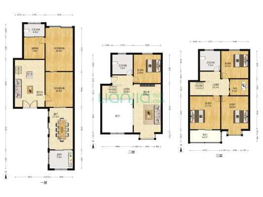 宏鑫苑 7室3厅3卫 185平方