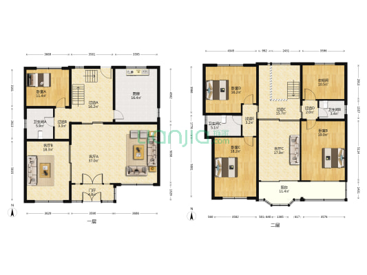 金牛新村 4室3厅3卫 275平方