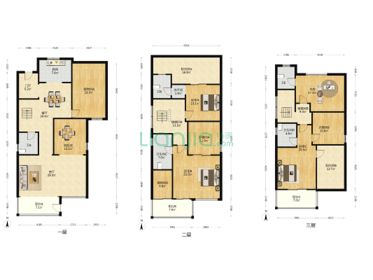 亿丰秀水庭 4室2厅6卫 291平方