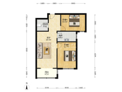 牛津·花园精装两居室 中间楼层税费低 满二-涿州鹏渤印象城牛津花园户型图
