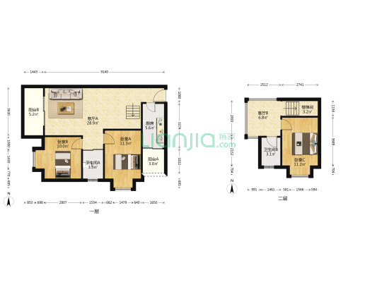 西大街120号 3室2厅2卫 106平方