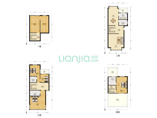 金地陽光 4室2厅4卫 256平方