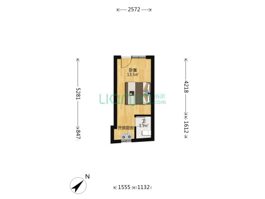 吴厝巷 1室0厅1卫 19平方