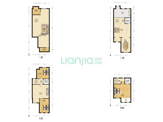 碧桂园听湖 3室4厅3卫 198平方