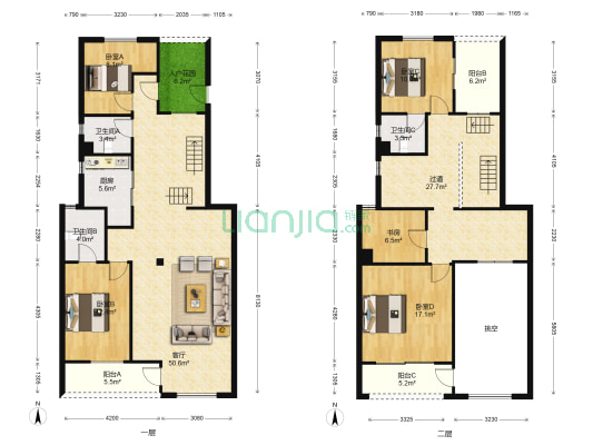 怡景湾（常熟） 5室1厅3卫 226平方