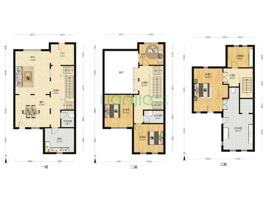 览海高尔夫别墅 4室2厅3卫 330平方