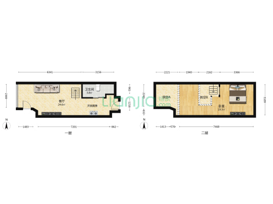 万悦公馆 1室1厅1卫 43平方