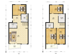 单价八千五的叠拼别墅（一跃二）楼栋位置好！-涿州国富嘉园户型图