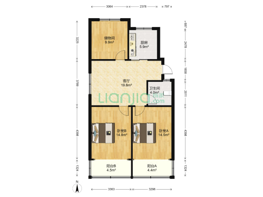 红峰新村 2室1厅1卫 86平方