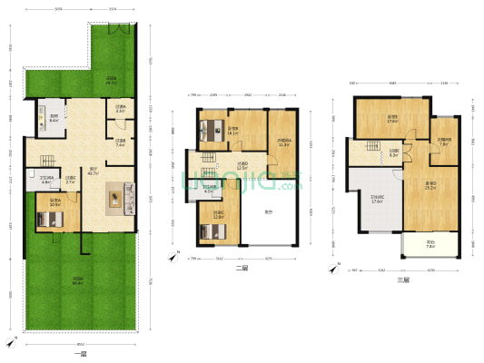  5室1厅3卫 177平方