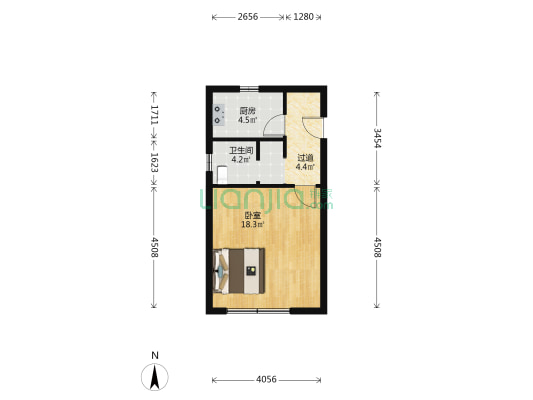 禧瑞春晓 1室0厅1卫 50平方