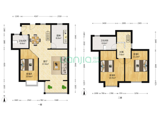 锦绣园(泉山区) 3室1厅2卫 115平方