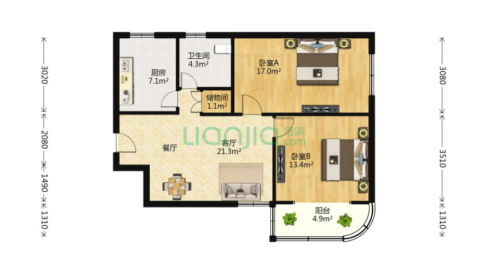 图情小区二手房实景图