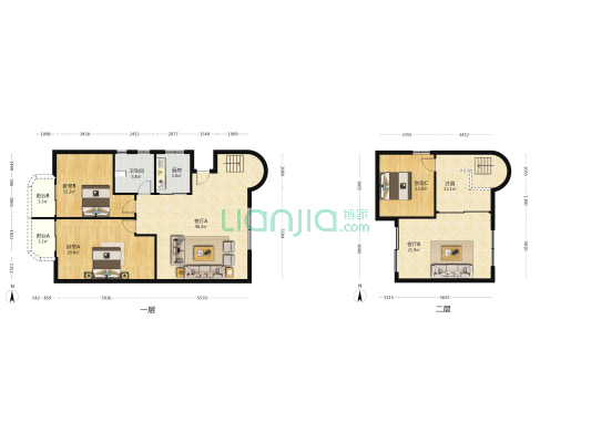 水木康桥 3室2厅1卫 175平方