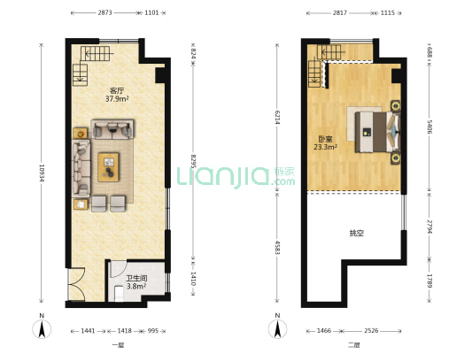 海尚商务广场 1室1厅1卫 62平方