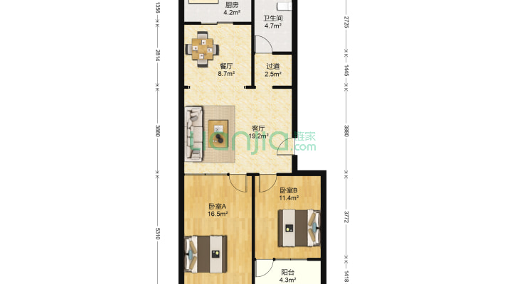 胡西组团二手房实景图
