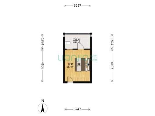 塔坞路26号 1室0厅1卫 22平方