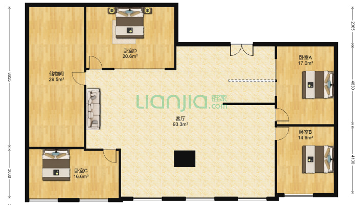 青秀万达二手房实景图