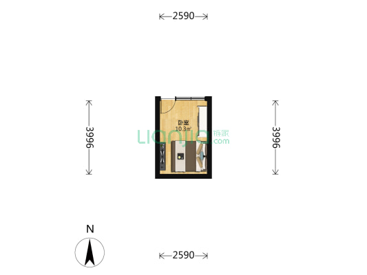 正觉夹道胡同 1室0厅0卫 14平方