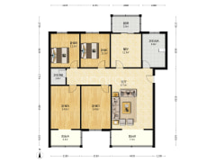房本满五 户型方正 停车方便 集中供暖-涿州工商局小区-朝阳路户型图
