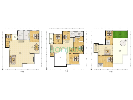 百仕达花园一期 8室3厅5卫 301平方